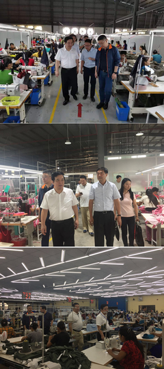 江苏海企集团王远见总裁调研缅甸工厂 深耕服装制造，谱写海外发展新篇章